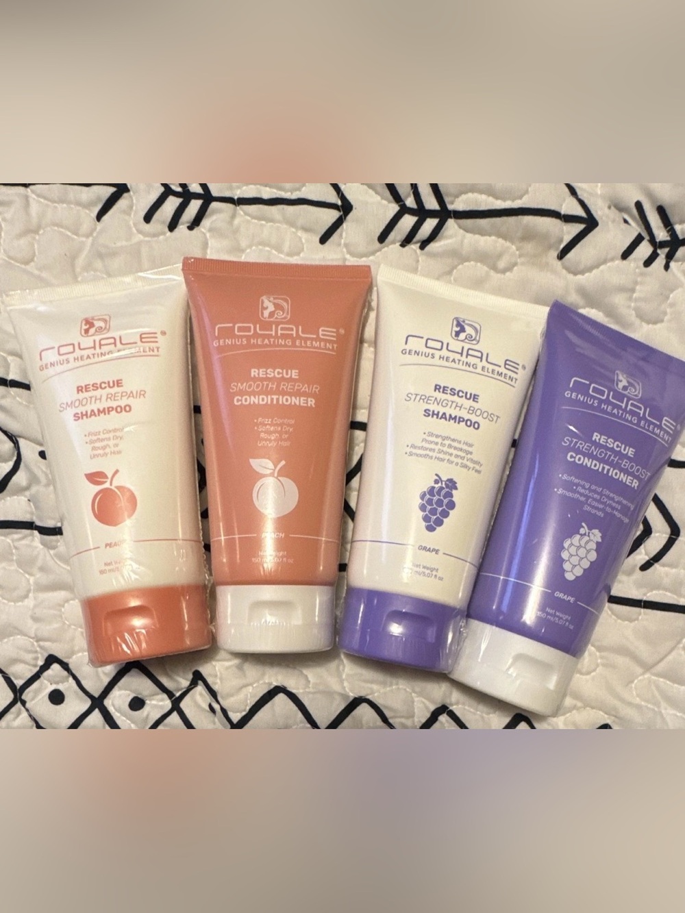 Rescue Smooth&Strengthen Shampoo & Conditioner Sets-🍑 & 🍇 game changer for hair!